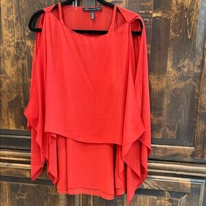 White House Black Market Scarlet Layered Blouse